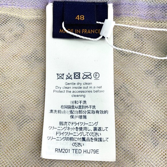 Louis Vuitton Sheer Monogram Jacket Mens Button-Up Size 50 Mint Green Polyamide - Picture 7 of 8